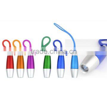 LED Pen with rubber band for promotional gifts