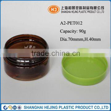 Wholesale 90g cream use PET Plastic cosmetic jar