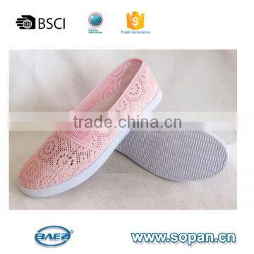 hot sale good quality fashion style canvas women shoe