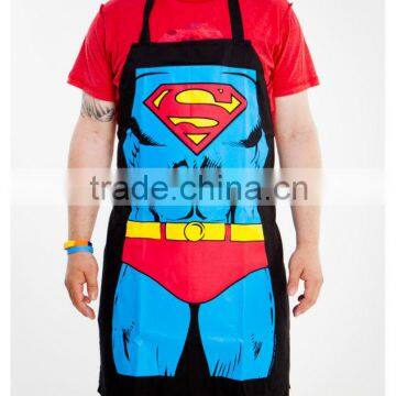 custom red cotton printed sexy apron kitchen with cheap price