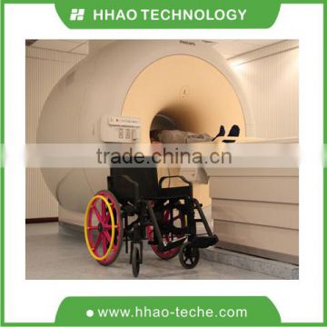 MRI non-magnet compatible wheelchair