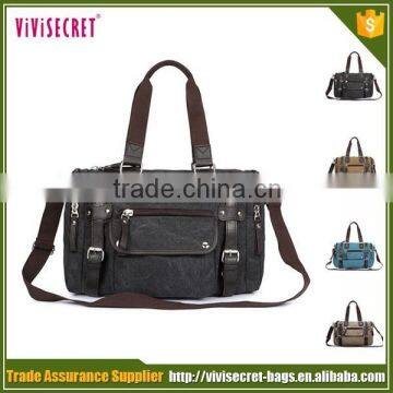China Cheap Luggagetravel Gym Mens Manufacturers Wholesale Canvas Leather Duffle Bag photo-3