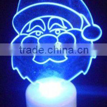 Fcatory price led santa light for christmas,led table light,led christmas gift light