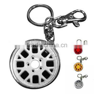 Promotion Zinc Alloy Car Wheel Keyrings With Custom Logo photo-2