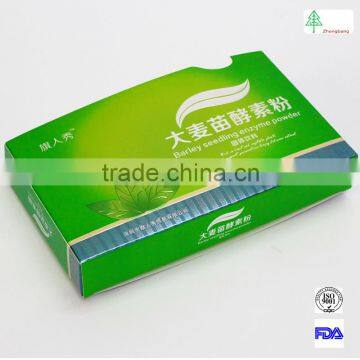 luxury glossy cardboard food box,silver card laminated paper box