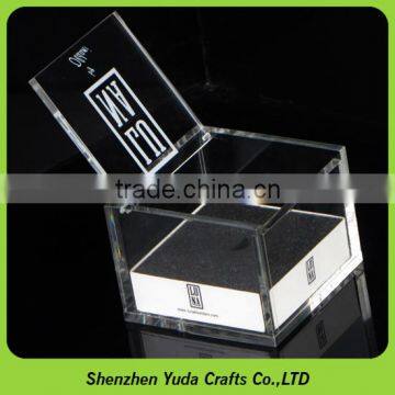 Clear Big Plexiglass Container With Laser Engraving Logo Acrylic Dustproof Storage Case photo-5