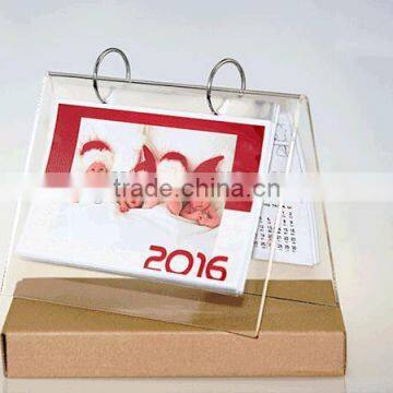 clear acrylic table calendar office calendar 4x6