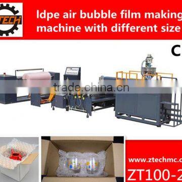 plastic ldpe air bubble film making machine with different size(Model:ZT120-2S)