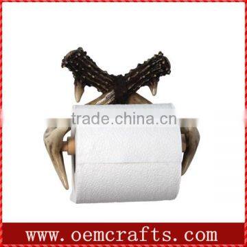 Deer antler resin handmade Toliet paper holder