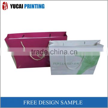 Famous brand high quality kraft paper bag with drawstring