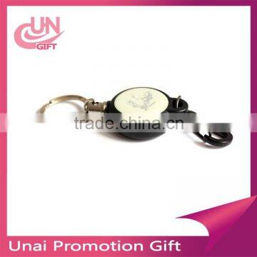 Creative Metal Retractable Reel Keychains With Wire Rope Anti-lost photo-2