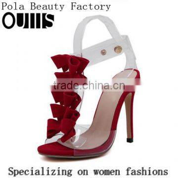 2016 Sexy Open Toe High Heel Sandals New Fashion Bowknot Design High Heel Sandals PZ4374 photo-2