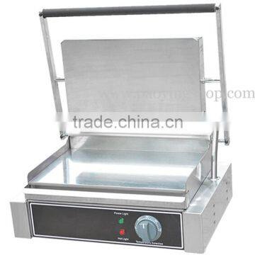 220v Electric Smooth Iron Commercial Contact Grill