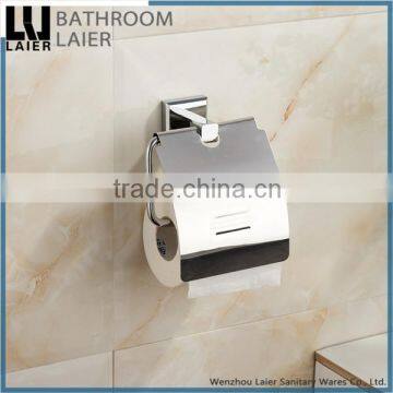 Simple Latest Styles & Innovations Covered Zinc Alloy Chrome Finishing Bathroom Sanitary Items Wall Mounted Toilet Paper Holder