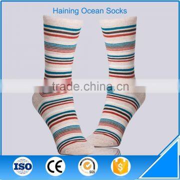 Fine mix streak knitted cotton tube women socks