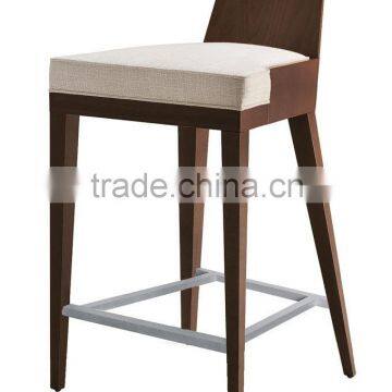 solid wood bar chair with fabric seater bar stool base rubber