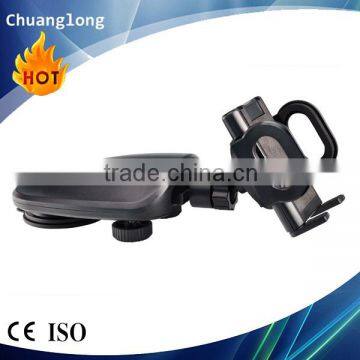 Best Selling PU Injection Sucker Base Two Adjustable Wheels Dashboard Turtle shape phone mount for car