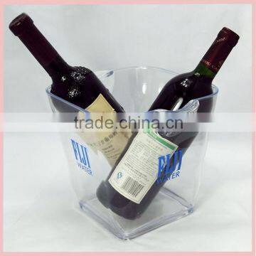 square plastic acrylic champagne ice bucket