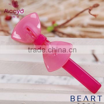 Plastic resin bow hairpin