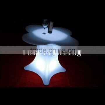 Rome Led Table Durable Colorful Personality Fashion Bar Furniture Plum Flower Form the Table/Natural Outdoor Bar Table photo-5