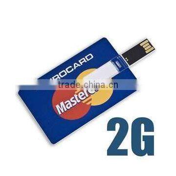 Custom Credit Card Business Card USB Flash Drive 8GB