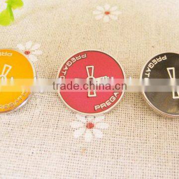 custom colorful flower enamel metal button