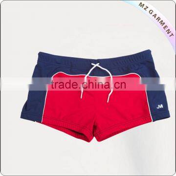 Three colors combine lycra swimming shorts