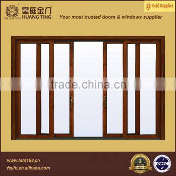 High quality sliding style aluminium wood clading windows and doors system