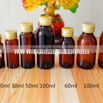 20ml 30ml 50ml 60ml 100ml oral solution glass bottle