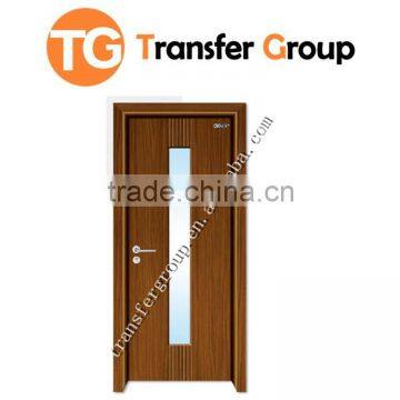 Yongkang factory wholesale interior wooden design glass door