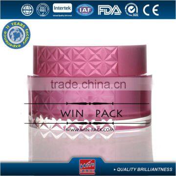15g,30g,50g Round Plastic Cream Jar,round Acrylic Lotion Bottle With Carving photo-2