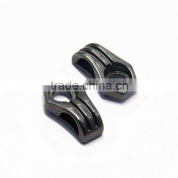Custom Metal Gunmetal Shoe Lace Hook With Eyelets