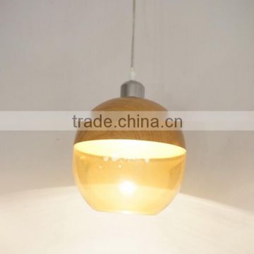 2016 Unique Design Eggs Shape Glass Wooden Pendant Lamp Hanging Lighting For Home/living Room/hotel