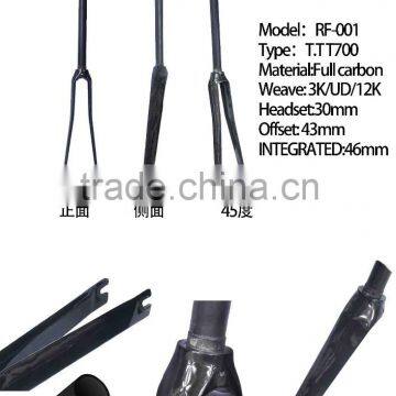 Trade assurance supplier Wholesale carbon road bike fork/ Carbon road fork/ carbon fork