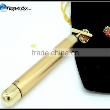 Beauty 24K Golden T-Bar Facial Anti-Aging Roller Skin Winkle Treatment Massager