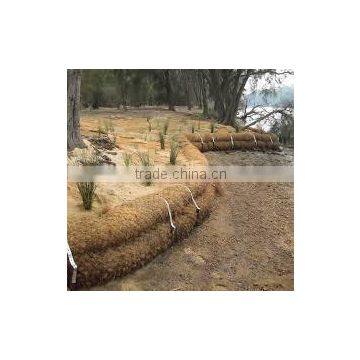 coconut fiber logs for erosion control