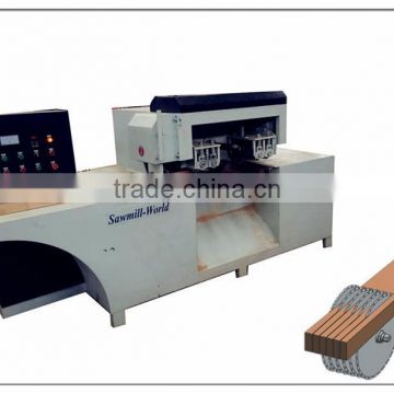 saws cutting wood multiple log multi blades ripsaw