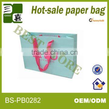 250g ivory board paper bag for packing clothes and shoes