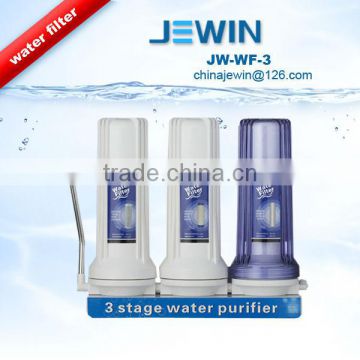 Home use 3 stage water filter table top PP,UDF,CTO