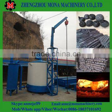 Trade Assurance wood log carbonization furnace/sawdust briquette carbonize stove/bamboo charcoal