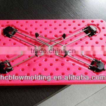 OEM Blow Molding Plastic Folding Table HDPE Folding Laptop Table Board Huizhou Factory photo-3