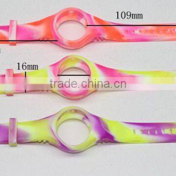 Colorful siliocne Ribbon watch bands