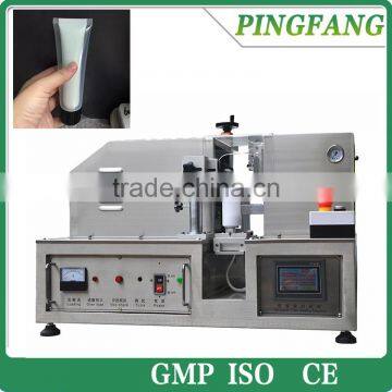 HX-007 Semi-Automatic ultrasonic double layered tube plastic soft Tube Sealing Machine