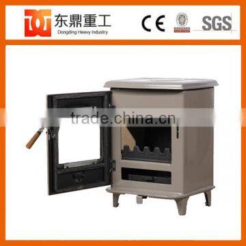 China supplier indoor freestanding enamel fireplace/wood burning stove for 800sq.ft house warming