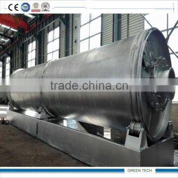 pollution free Tire to diesel recycling plant 40% diesel oil rate 12-15ton