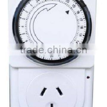 Grow light controller US EU UK AU NZ plug socket daily 24 hour grounded mechanical automatic switch timer for garden greenhouse