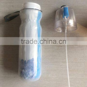 Mist Spray Drinking Water Bottle Insulated Drinking & Misting Sport Water Bottle With Mist Sprayer Outdoor Sport Hydration photo-5