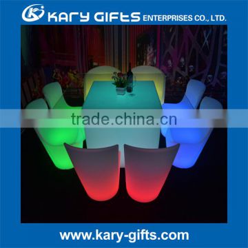 Multi-color Garden LED cube seat Plastic waterproof IP65 LED light cube