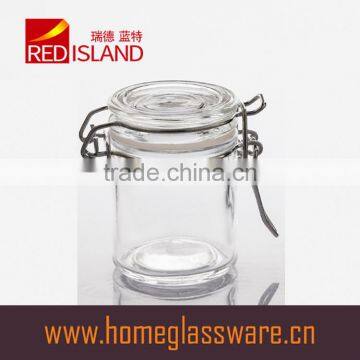 60ml Clear Glass Storage Jar With Clip Top photo-5