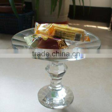 Crystal Glass Cake Stand With Dangling Crystal photo-2